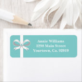 Elegant blauw Vrijgezellenfeest retouradres Etiket (Insitu)