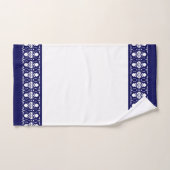 Elegant Blauw & Wit Bad Handdoek (Handdoek)