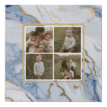 Elegant blauw wit goud marmer graniet patroon