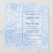 Elegant blauw wit mandala Collectie (Voorkant / Achterkant)