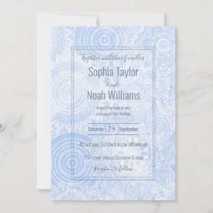 Elegant blauw wit mandala Collectie