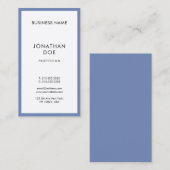 Elegant blauw wit, modern, stijlvol en professione visitekaartje (Voorkant / Achterkant)