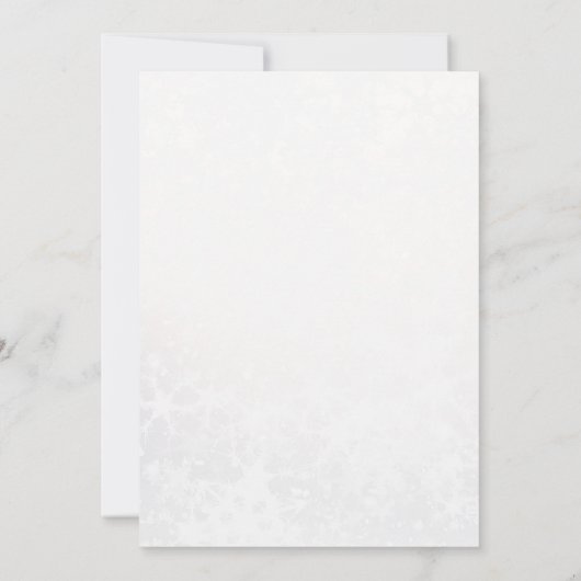 Elegant Blauw Wit Script Quinceañera Kaart (Achterkant)