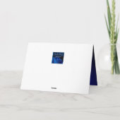 Elegant Blauw & Zilver Persoonlijk Kaart (Achterkant)