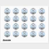 Elegant blauw & zwart chique zoet 16 Sticker (Vel)