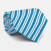 Elegant Blauwachtig Wit Stropdas (Opgerold)