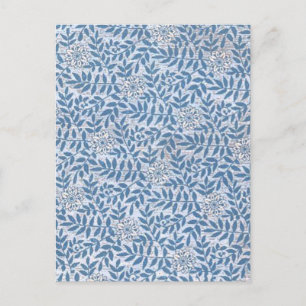 ELEGANT BLAUWE BLOEMEN BRIEFKAART