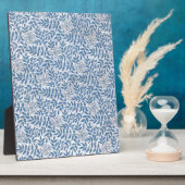 ELEGANT BLAUWE BLOEMEN FOTOPLAAT (Zijkant)