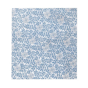 ELEGANT BLAUWE BLOEMEN NOTITIEBLOK