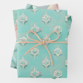 Elegant Blauwe Gemengde Textuur Inpakpapier Vel (In situ)