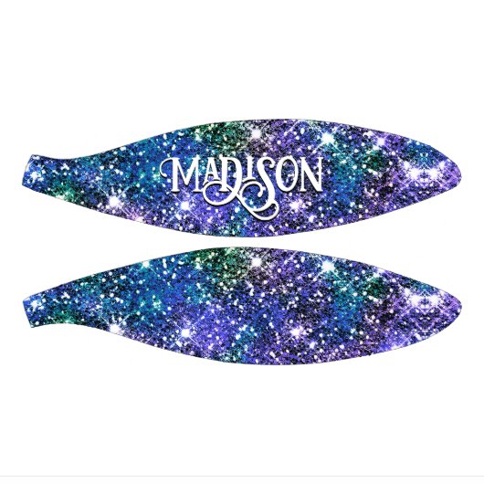 Elegant blauwe groene faux Glitter monogram Basketbal (Panelen)