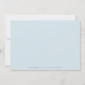 Elegant blauwe jurk redt de datum quinceanera save the date (Achterkant)