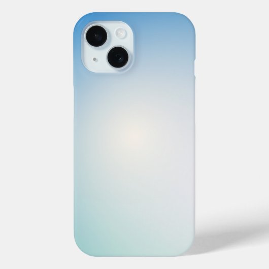 Elegant blauwe leer Case-Mate iPhone case (Achterkant)