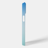 Elegant blauwe leer Case-Mate iPhone case (Achterkant / Rechts)
