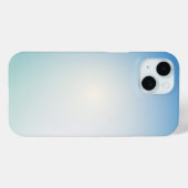 Elegant blauwe leer Case-Mate iPhone case (Achterkant (horizontaal))