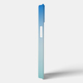 Elegant blauwe leer Case-Mate iPhone case (Achterkant / Rechts)