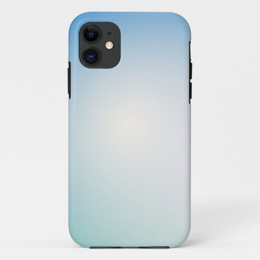 Elegant blauwe leer Case-Mate iPhone case (Achterkant)