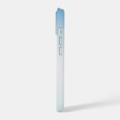 Elegant blauwe leer iPhone 15 case (Linkerkant)