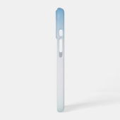 Elegant blauwe leer iPhone 16 hoesje (Linkerkant)