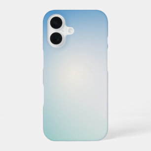 Elegant blauwe leer iPhone 16 hoesje