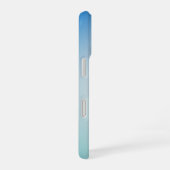 Elegant blauwe leer iPhone 16 hoesje (Rechterkant)