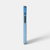 Elegant blauwe leer iPhone hoesje (Linkerkant)