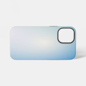 Elegant blauwe leer iPhone hoesje (Achterkant horizontaal)