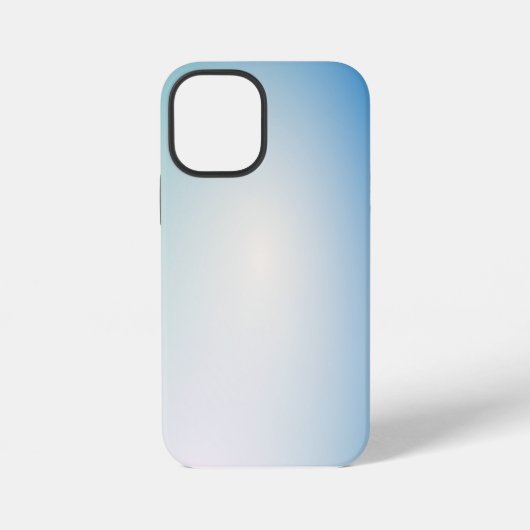 Elegant blauwe leer iPhone hoesje (Achterkant)