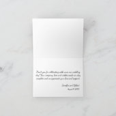 Elegant Blauwe rozen Dank u Bedankkaart (Binnen)