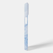 Elegant Blauwe Steen Marmer Patroon Case-Mate iPhone Case (Achterkant / Rechts)