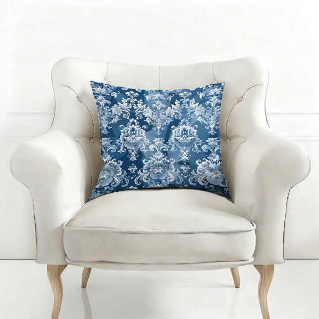 ELEGANT BLAUWE VINTAGE PATROON KUSSEN (Creator heeft geüpload)
