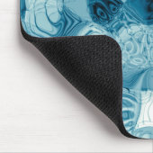 Elegant Blauwgroen Abstract Geometrisch Schema | Muismat (Hoek)