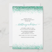 Elegant Blauwgroen Afstuderen 4 Fotouitnodiging Kaart (Achterkant)