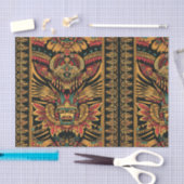 Elegant Blauwgroen "Aztec Dream" Designer Tissue P Tissuepapier (Craft)
