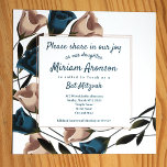 Elegant Blauwgroen Beige Rozen Bat Mitzvah Uitnodi Kaart<br><div class="desc">Deze unieke blauwgroen en beige tuin rozen Bat Mitzvah uitnodiging wordt prachtig gecoördineerd met enveloppen,  retournerende adresetiketten en stickers. Zij zijn gemakkelijk te personaliseren,  en andere grootteopties zijn beschikbaar. Deze trendy blauwgroen Bat Mitzvah uitnodigingen zijn schattig als set en zullen een groot keepslag zijn.</div>