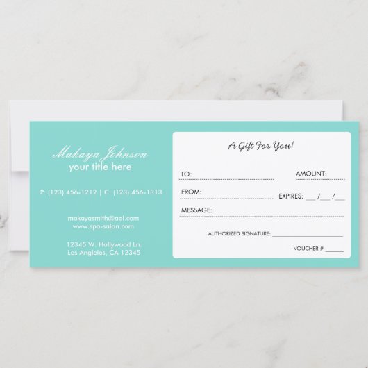 Elegant Blauwgroen blauw en grijs Chevron Gift Vou (Achterkant)