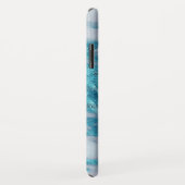 Elegant Blauwgroen Blauw Glitter Bling Geometric M Case-Mate iPhone Case (Achterkant/rechts)