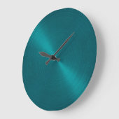 Elegant Blauwgroen blauw metallisch uiterlijk Grote Klok (Hoek)