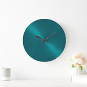 Elegant Blauwgroen blauw metallisch uiterlijk Grote Klok (Huis)