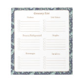 Elegant Blauwgroen blauw olievlek Notitieblok (Voorkant)