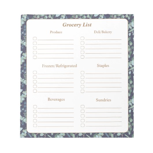 Elegant Blauwgroen blauw olievlek Notitieblok (Voorkant)