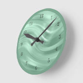 Elegant Blauwgroen blauw ontwerp decoratief Ronde Klok (Hoek)