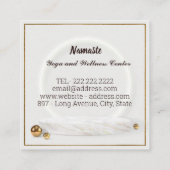 ELEGANT BLAUWGROEN BLAUWE BLAUWE BLAUWE BEMIDDELIN VIERKANTE VISITEKAARTJE (Achterkant)