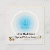 ELEGANT BLAUWGROEN BLAUWE BLAUWE BLAUWE BEMIDDELIN VIERKANTE VISITEKAARTJE (Voorkant)