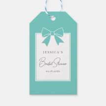 Elegant Blauwgroen Blue Bow Vrijgezellenfeest Dank