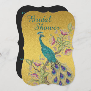 Elegant Blauwgroen BRIDAL SHOWER INVITATION Kaart