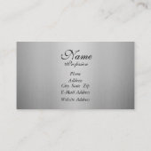 Elegant Blauwgroen Crystal Visitekaartje (Achterkant)