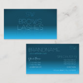 Elegant Blauwgroen de Doopvont van de Spiegel van  Visitekaartje (Voorkant / Achterkant)