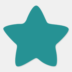Elegant Blauwgroen - de trends van de Kleur van de Ster Sticker