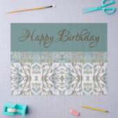 Elegant Blauwgroen en bruin Tissuepapier (Craft)